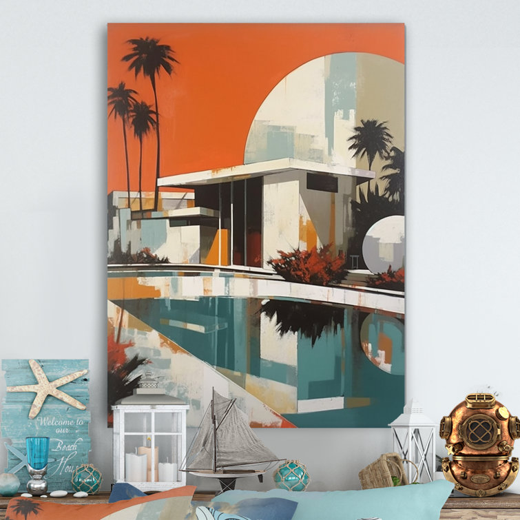 Red Barrel Studio® White And Orange Metropolitan Marvels City